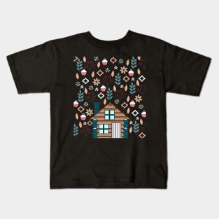 Winter cottage Kids T-Shirt